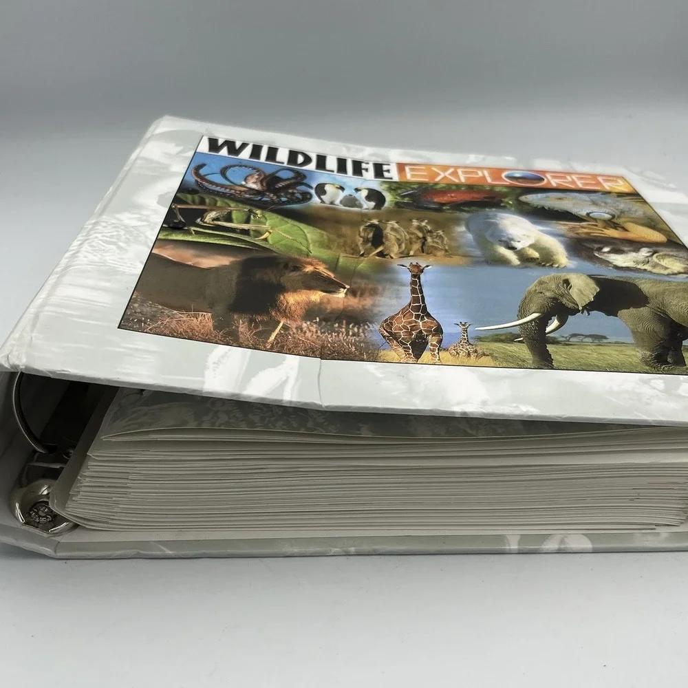 Lot of 2 Wildlife Explorer Binders with Lots of Cards See Description